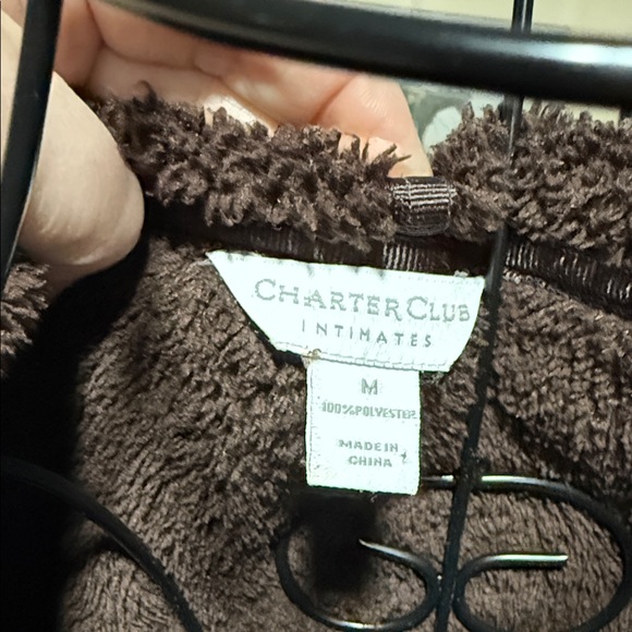 Charter Club Brown Hooded Robe Set - Picture 2 of 5